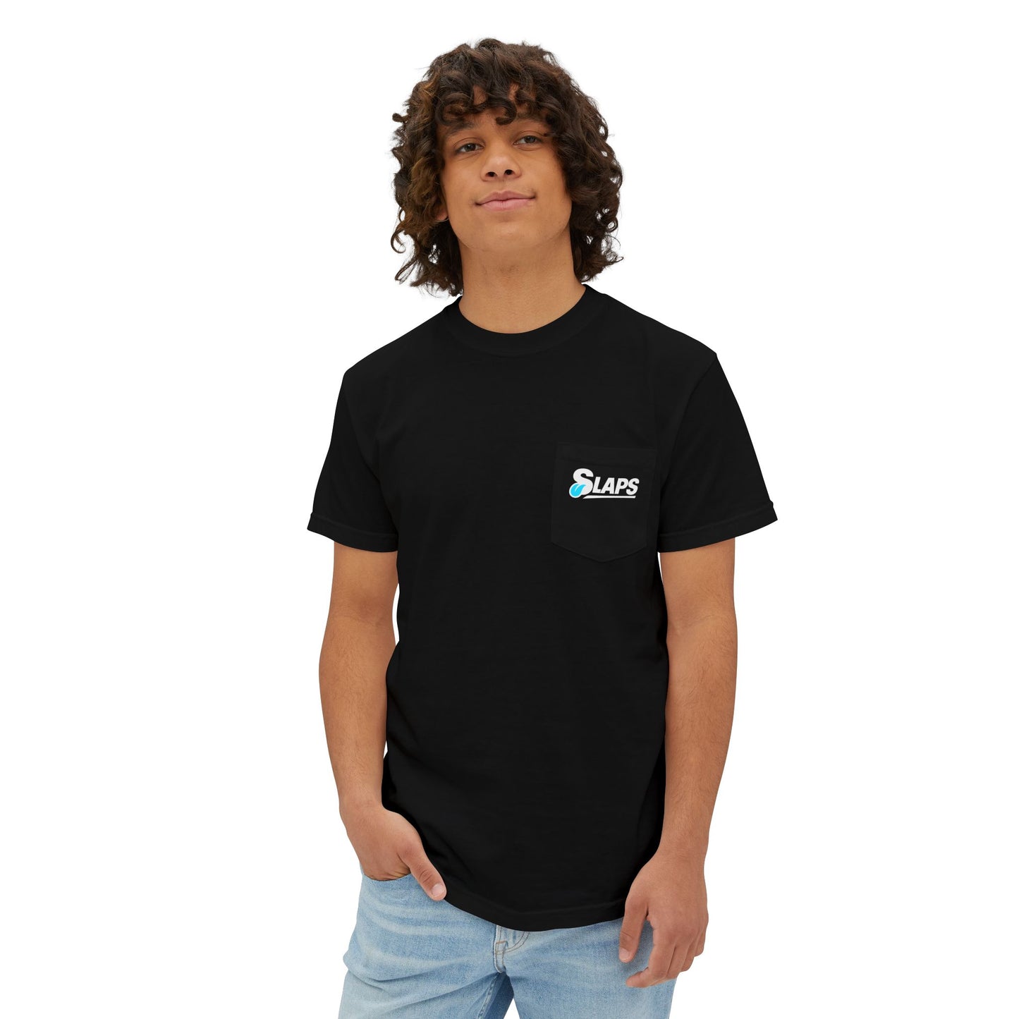 Unisex Garment-Dyed Pocket T-Shirt – Casual Style with Fun ‘Slaps’ Design